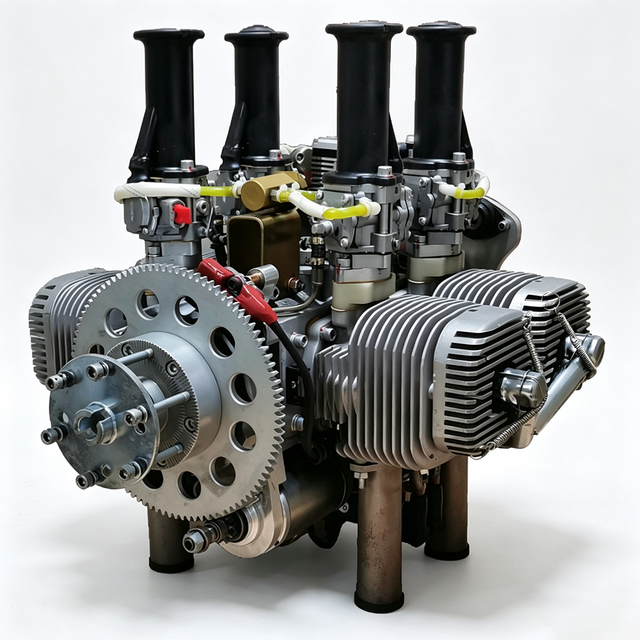 Multi Stroke Multi Cylinder Gasoline Engine for Rotary Wing Drones Accessories Customizable Reliable Power