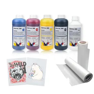 Hoge Kwaliteit 1000Ml Dtf Inkt Voor Printer T-Shirts & Huisdier Film Compatibel Met Epson Pigment Warmte Overdracht Inkt Voor Dtf Proces