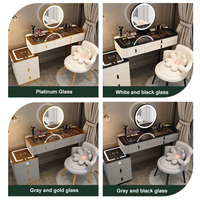 Table de Maquillage Coiffeuse Luxueuse et Élégante avec Miroir et Tiroirs, pour Vente en Gros