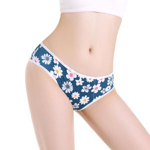 Shanhao Print Menstruatie Slipje Tieners Biologisch Katoen Bragas Menstruales Biologisch Afbreekbaar Bamboe Periode Slipje Voor Vrouwen - Product Image 3