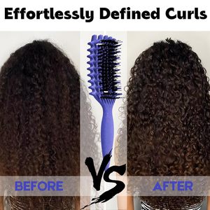 Candybrush Curl xác định bàn chải-chuyên nghiệp Detangler cho hoàn hảo Curl định hình trên ướt/khô tóc (phụ nữ và nam giới) - Product Image 6