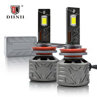 Phares LED de voiture Diinii Série L6 30000LM 300W 12V 6000K Haute Puissance H1H4H7H11 9005 en Aluminium Certifiés CE/RoHS/FCC Universels