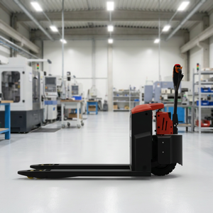 Transpalette électrique 2T avec batterie au plomb-acide, pneus pleins, mât monophasé pour utilisation en intérieur dans une usine de fabrication - Product Image 5