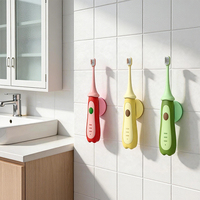 Brosse à dents électrique sonique SEAGO rechargeable, omnidirectionnelle, pour bébés, enfants, imperméable, en silicone, design mignon, OEM