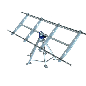 Traqueur <span class=keywords><strong>solaire</strong></span> à double axe pour <span class=keywords><strong>toiture</strong></span> avec plusieurs pieds de support, conception et fabrication <span class=keywords><strong>sur</strong></span> mesure avec suivi GPS du soleil - Product Image 3