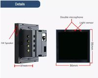 Panneau de commande tactile multifonctionnel intelligent pour la maison, 4 pouces, avec passerelle Zigbee, interrupteur d'éclairage, contrôle central, compatible Tuya