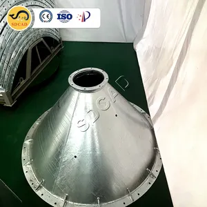 SDCAD marque 500 tonnes aluminium acier au carbone poudre ciment silo citerne/poudre acier silo cendres volantes silo