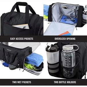 Free Sample Hot Sell Outdoor Fashion Fitness <b>Bag</b> High Capacity Carrier <b>Bag</b> Portable <b>Travel</b> <b>Folding</b> Shoe Storage Duffel <b>Bag</b> - Product Image 4