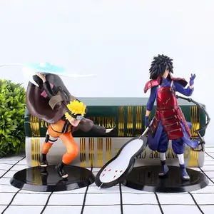 批发高品质PVC Narutoo动漫人物18厘米Madara Kakashi Sasuke动作人物模型玩具