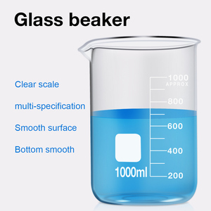 Béchers en verre résistants à la chaleur <span class=keywords><strong>Verrerie</strong></span> <span class=keywords><strong>de</strong></span> laboratoire Équipements <span class=keywords><strong>de</strong></span> laboratoire <span class=keywords><strong>de</strong></span> <span class=keywords><strong>chimie</strong></span> Bécher en verre <span class=keywords><strong>de</strong></span> quartz 100ml - Product Image 5