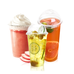 Suministro de contemporáneo beber batido hielo Crema para <span class=keywords><strong>mascotas</strong></span> inyectar de plástico taza con tapa - Product Image 1