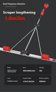 Herramienta Niveladora de Concreto de Alta Calidad, Tipo Batería, 2.0M, Motor Dual, Raspador de Superficies, Nivelador de Pisos, Grado Industrial - Product Image 3