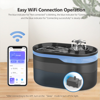 Distributeur de fontaine d'eau pour animaux de compagnie Tuya Super Silencieux WIFI