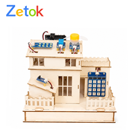 Zetok Casa de Madera DIY para Mayores de 8 Años, Kit de Iniciación con Sensor, Granja Inteligente Programable con Código Visual, Kit de Aprendizaje STEM