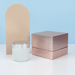 Personnalisation de pots cosmétiques pour soins de la peau, impression élégante du logo, pot en verre rond givré pour crème, 50 ml, 100 ml, 150 ml, 200 ml et boîte - Product Image 3