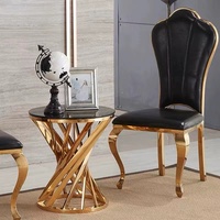 Table basse de salon moderne de luxe blanche/noire avec plateau en marbre réglable en hauteur, structure en acier inoxydable, mobilier de maison