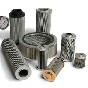 Hydraulic Oil Filter Industry Customized Glass Fiber Stainless Steel Replacement Hydraulic Oil Filter Cartridge