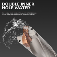 DESKAR Liquide de refroidissement interne U perceuse CNC interchangeable en carbure monobloc pour outils de forage de trous profonds