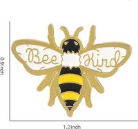 Alfileres de esmalte duro tipo abeja dura personalizados, insignia de solapa bonita, alfileres divertidos de polilla, sombreros, ropa decorativa para hombres y mujeres, broches, alfileres, regalos