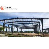 Structure en acier moderne préfabriquée légère galvanisée pour entrepôt