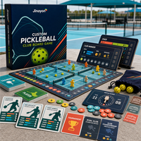 Jeu de société de stratégie personnalisé pour club de pickleball, jeu de table pliable pour la gestion des clubs avec composants en bois pour les événements de club
