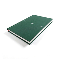 Carnet à couverture rigide en lin personnalisé avec logo en relief, reliure parfaite, impression professionnelle et bande de fixation