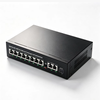 8+1+2 PoE-Switch 8-Port PoE-Netzwerk-Switch mit Glasfaser-Uplink für CCTV-Kamerasysteme