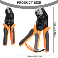 SN-68B Kit d'outils manuels multifonctionnels en acier à haute teneur en carbone pour faisceaux de câblage automobile, avec pinces à sertir à froid pour bornes à ressort