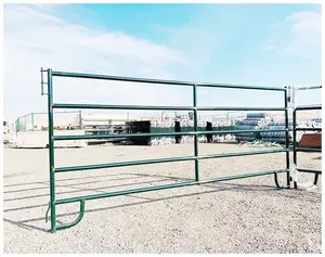 Pagar pertanian pena bulat hewan 5x10ft panel corral kuda ternak panel untuk dijual