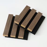 Panneau acoustique décoratif en lattes de bois, panneau mural absorbant le son pour salle de réunion, théâtre et bureau