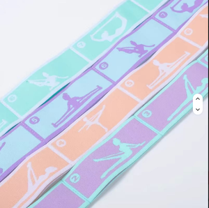 Banda elástica segmentada con estampado de macaron, <span class=keywords><strong>8</strong></span> bucles, con números digitales, para yoga, resistencia, ballet y entrenamiento de gimnasia. - Product Image 4