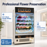 Réfrigérateur à fleurs à affichage numérique économe en énergie, refroidisseur ouvert multi-étages à brancher pour la conservation commerciale des fleurs