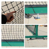 Red de Pickleball Plegable, Desmontable, Móvil, Resistente, con Soporte, Portátil para Niños, Impermeable, Ajustable, con Ruedas para Entrenamiento en Interiores/Exteriores