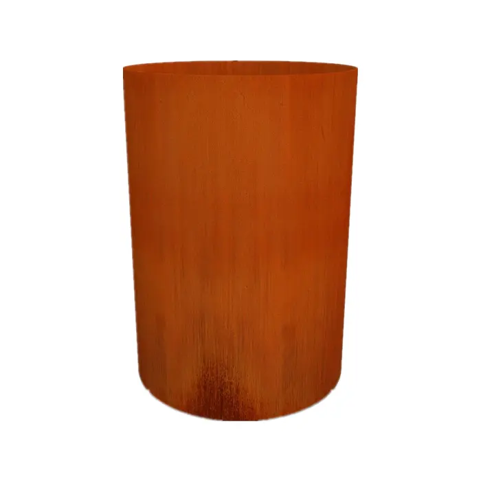 Tùy Chỉnh Tây Lớn Vòng Flower Pot Vườn Corten Thép Trồng Kim Loại Chậu Hoa