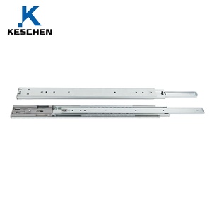 Corredera de Cajón de Acero de Alta Resistencia de 51 mm, de 3 Pliegues, Telescópica, con Rodamientos de Bolas, Funcionamiento Silencioso, Carga de 68 kg, para Cocina - Product Image 4