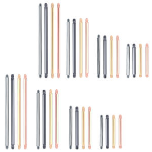 100 Stks/pak 316l Chirurgisch Staal Extern Schroefdraad Barbell Pinnen Tong <span class=keywords><strong>Piercing</strong></span> Accessoires Voor Tepel/Oor Industriële Piercings - Product Image 1