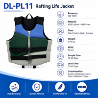 Gilet de sauvetage pour rafting 150N, PFD pour eaux vives, gilet de sauvetage en Oxford 600D, kayak, sports nautiques, sauvetage en rivière