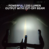 GACIRON KIWI-1200 Power Bank Functional Rechargeable Accessoires Waterproof Nocturnal Animal 1200 Lumen Bicycle Front LED Light