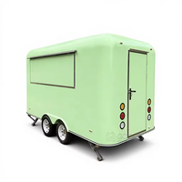 Cuisine mobile Food Truck certifiée UE en aluminium et fibre de verre écologique Remorque alimentaire extérieure pour bars