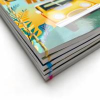 Cuaderno de hilo cosido al por mayor, A5, 80 hojas rayadas, cuaderno de ejercicios con cubierta suave impresa a color, cuaderno de escritura para estudiantes escolares