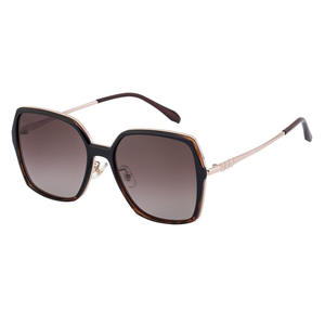 Nouvelles lunettes de soleil polarisées carrées pour femmes, protection UV400, monture en métal TR, verres TAC, couleur noire, style conduite en extérieur et pêche - Product Image 1