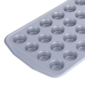 Bán buôn chuyên nghiệp hộ gia đình thép carbon hình chữ nhật 12 lỗ bánh khuôn cốc bánh không dính nhà bếp Muffin chảo - Product Image 3