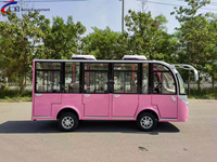 Bus électrique de tourisme Renqi 11 places, type fermé avec portes, véhicule de navettage électrique pour hôtels et complexes hôteliers