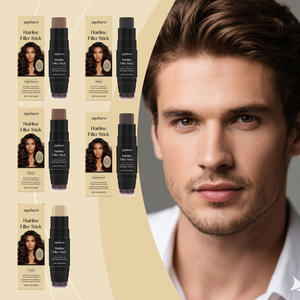 Zephoco Herbal Hairline Filling Stick avec tête de brosse pour le démaquillage et la modification des bords des cheveux Formule de crème portable - Product Image 2