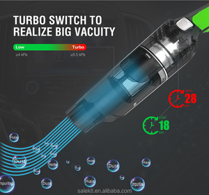 Fabriek Gemaakt Mini Draagbare Oplaadbare Robot Draadloze Handheld Auto Draadloze Stofzuiger Met Hepa Filter - Product Image 4