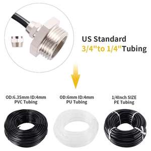 Connecteur de <span class=keywords><strong>robinet</strong></span>, système d'<span class=keywords><strong>arrosage</strong></span> goutte-à-goutte, pour <span class=keywords><strong>robinet</strong></span>, réparation de tuyaux d'irrigation jardin, filetage de connecteur 3/4 "à 1/4", adaptateur de <span class=keywords><strong>tuyau</strong></span> - Product Image 2