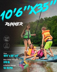 En stock: Tabla de surf inflable de remo (SUP) al por mayor, modelo All Round 10'6 Sub Surfboard MY07/3, material con tecnología Drop Stitch. - Product Image 2