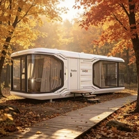 Maison préfabriquée moderne Royalstar H40 Ultra, maison mobile préfabriquée pour un espace de glamping de luxe de 40 pieds, cabine capsule