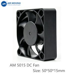พัดลมระบายความร้อนแบบไร้แปรงถ่าน AM5015L5S 12V 24V DC ขนาด 50x50x15 มม. สำหรับ<span class=keywords><strong>ไมโคร</strong></span>อินเวอร์เตอร์ ระบบระบายอากาศไฟฟ้า ใช้ในอุตสาหกรรม แบบลูก<span class=keywords><strong>ป</strong></span>ืนสลีฟแบริ่ง - Product Image 2