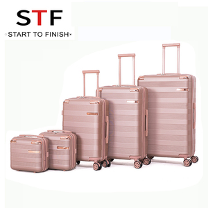 Bán buôn tùy chỉnh ABS sang trọng vỏ cứng hành lý mang theo trên xe đẩy Túi Du Lịch VaLi ABS hành lý đặt 5 cái - Product Image 5